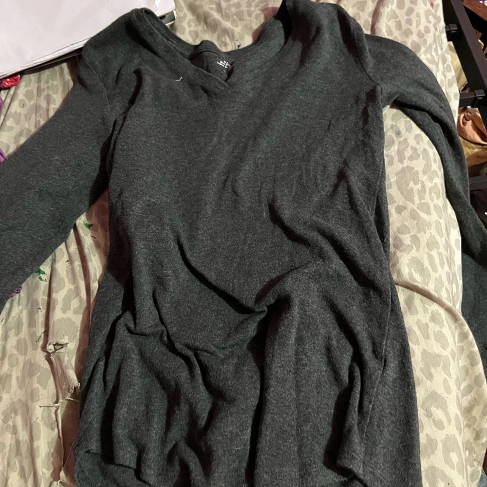 BCG Dark Gray Long Sleeve Tee only wore 1 time for ballet